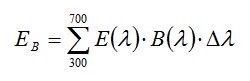 Formula irradianza