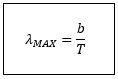 Formula di Wien:
Lambda max = b/T